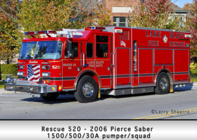 Lake Bluff Rescue 520 - 2006 Pierce Saber 1500/500/30A